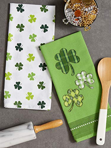 Dii Celebrate St. Patrick's Day Kitchen Collection, Lucky Day, Dishtowel Set #TOP3