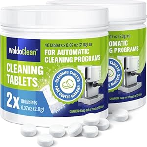 Tablette de nettoyage 2x 40 pastilles pour machine à café entièrement automatiques