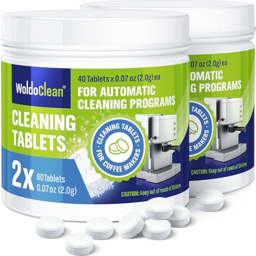 Tablette de nettoyage 2x 40 pastilles pour machine à café entièrement automatiques