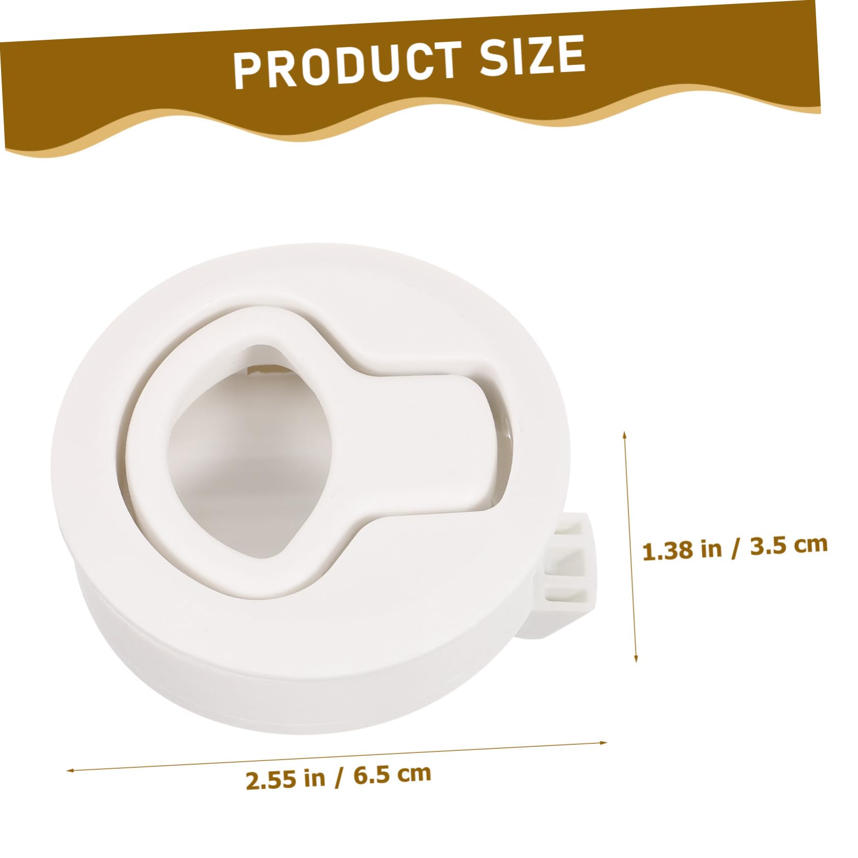 PRETYZOOM Rv Cabinet Door Latch Boat Hatch Latch Flush Pull Round Head Lock Pull Bracelet