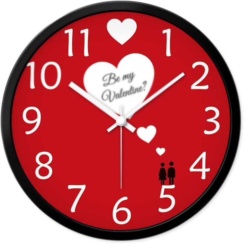 Horloge Murale Motif d'Amour Romantique : Le Cadeau Décoratif Idéal pour Sublimer un Intérieur