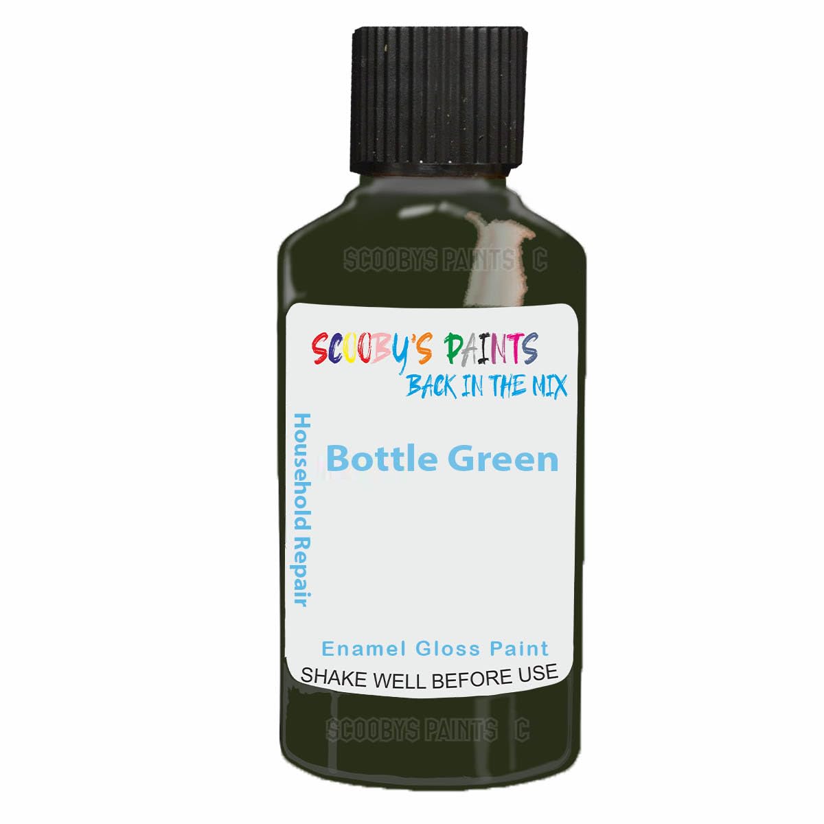 SCOOBYS PAINTS BACK IN THE MIX Enamel Touch Up Paint 30ml For Kitchen Appliances & Bathroom (Bottle Green)