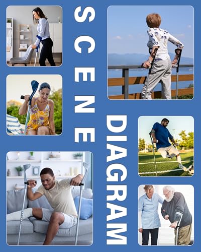 SPRING SEAON Unterarmgehstützen Griffpolster – Weiche Schaumstoff Handpolster für Krücken, Rutschfest & Bequem, Schmerzlinderung beim Gehen, Universal passend für Unterarmkrücken, 2 Stück