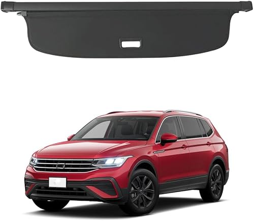 Vesul, cubierta retráctil para equipaje, compatible con Volkswagen VW Tiguan 2024-2018, cubierta protectora de seguridad, cubierta de toldo