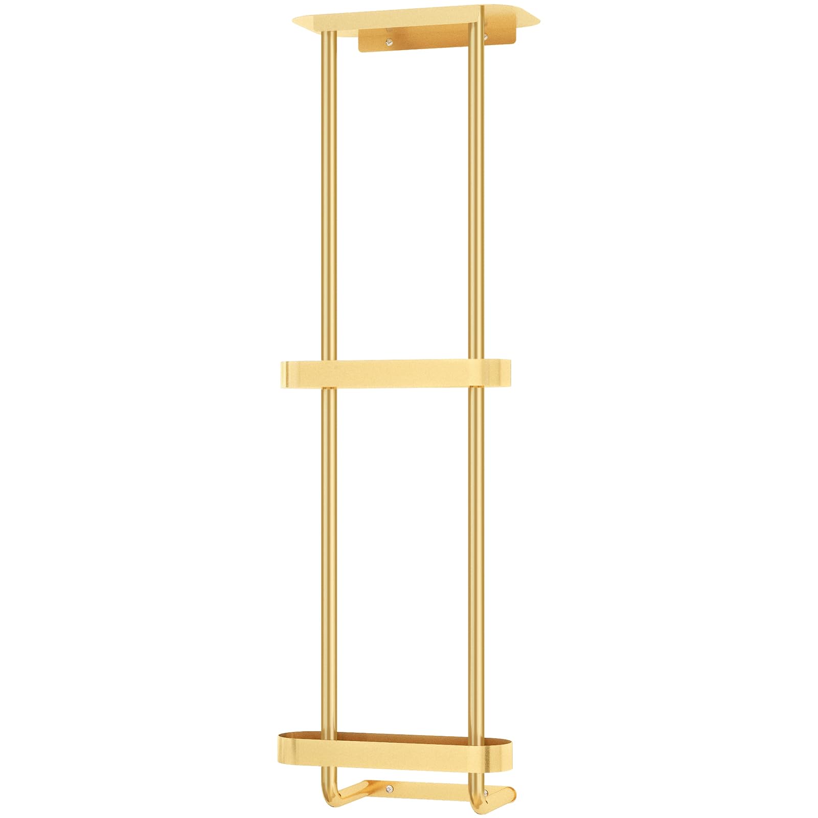 Towel Racks for Bathroom with Shower Caddy with Metal Shelf, 36.4 Inch Bathroom Towel Storage Wall Mounted, Gold
