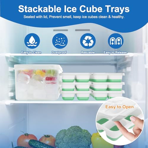Bandejas para Hielo con Tapa y Contenedor, Pack 11 miniatura 3