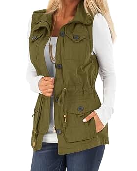 トップス hooded short vest - olive / pilot twill hooded short vest - olive / pilot twill
