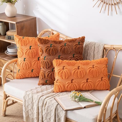 KSKBLZDJD Halloween Pillow Covers Soft Plush Pumpkin Decor Fall Decorations - image 7