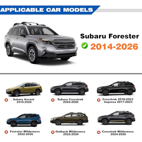 360LBS T-Slot Roof Rack Cross Bars Compatible with Subaru Forester by Koarigo - Used condition - Image 2