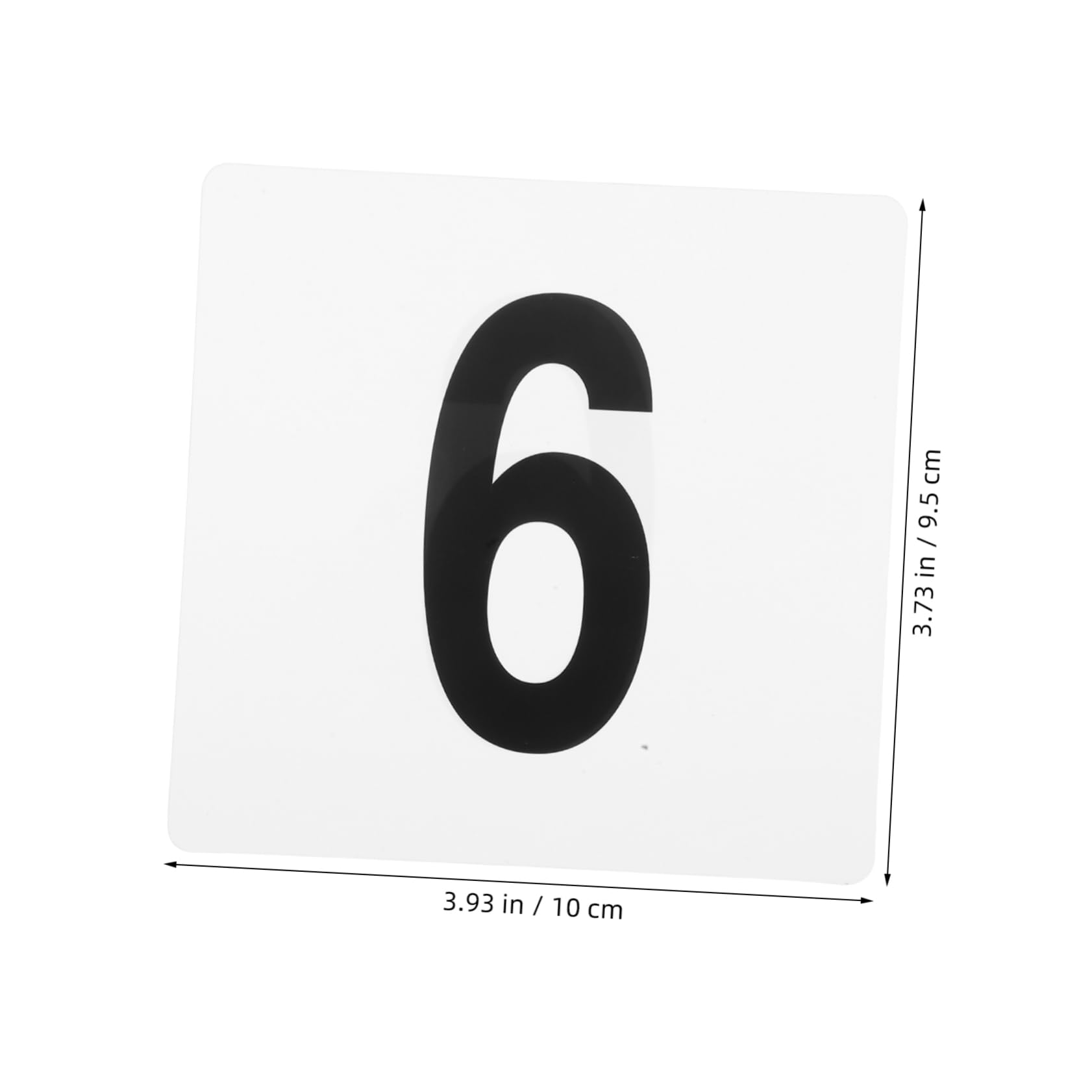 KICHOUSE 50pcs Plastic Table Number Cards Number Signs for Banquets Weddings Parties and Dining Rooms Stylish