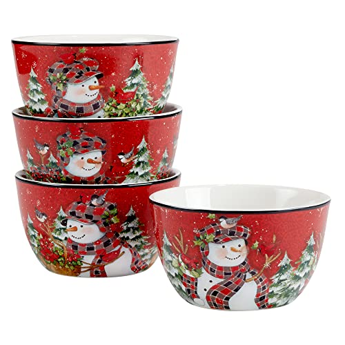 Certified International Christmas Lodge Snowman 16 Pc Dinnerware Set, Service For 4, Multicolor #TOP3