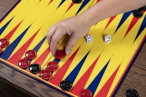 Pressman Backgammon juego clásico para 2 jugadores miniatura 4