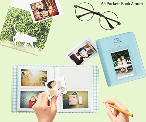 Case & Accessories Compatible with Fujifilm Instax Mini 9/8/8+ Instant Polaroid Film Camera, Bundle Pack Include Albums, Filters, Strap&Other Accessories [Flowers,9 Items Kit] by SAIKA