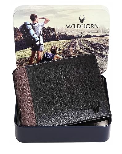 WildHorn® RFID Protected Genuine Leather Wallet for Men's