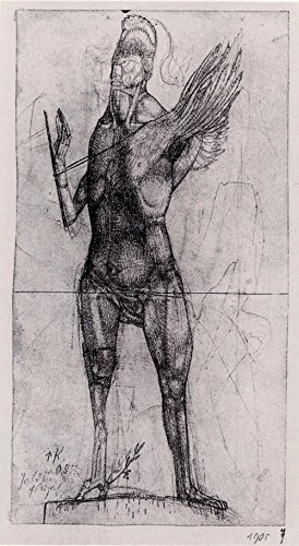 Cuadro Ángel de Paul Klee con marco negro y acabado mate premium 2