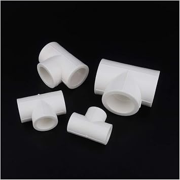 Pipe connector 20pcs PPR Equal Tee Connector 20mm 25mm 32mm 40mm Water Pipe Plumbing Fittings PPR Water Pipe Three Ways Adapter Color White, Diameter Inner diameter 40mm