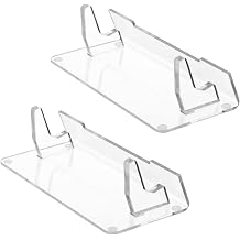 PANGBOER 2 Pcs Clear Game Console Holder and Accessories Storage Organizers High Clear Acrylic Stand