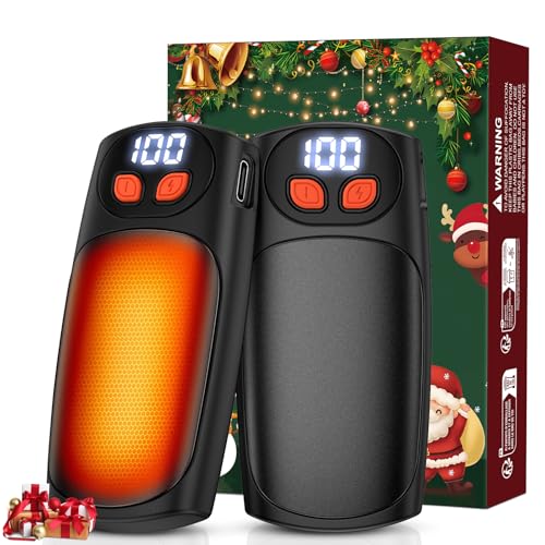 Svintora Handwärmer Elektrisch 2er-Pack, LED-Anzeige & 5 Heizstufen, USB-C Taschenwärmer, Ideal für Golf, Camping, Wandern, Wintersport, Männer und Frauen