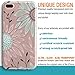 TRFAEE Compatible with iPhone 7 Plus / 8 Plus Case, Women Cute Flowers Stunning Spring Daisy Sunflower Floral Pink Blooms Blossom Clear Soft TPU Rubber Anti Scratch Bumper Case Cover