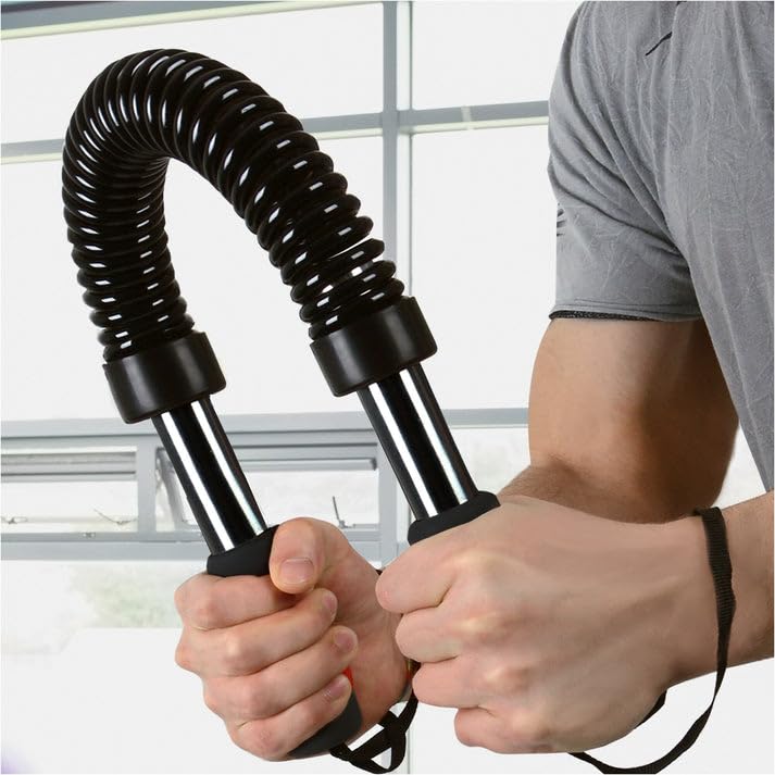 Barre en acier flexible Physionics® ressort musculation robuste - 7