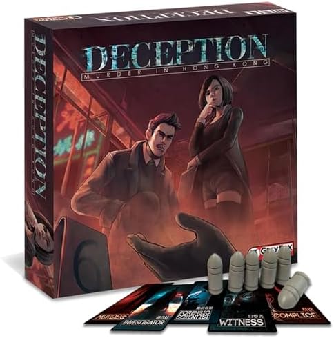 Grey Fox Games Deception Murder in Homg Kong Board Game, Multicolor
