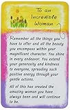 Blue Mountain Arts Wallet Card'To an Incredible Woman' 3.4 x 2.1 in, A'Little Something Extra' That...