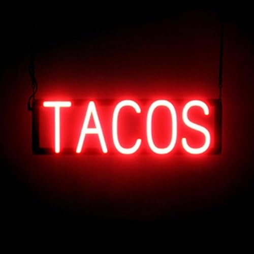 Miniatura 53 de SpellBrite MARGARITAS Letrero para restaurantes Letreros mexicanos relacionados con alimentos con aspecto neón, luz LED verde 38.7 x 6.3 pulgadas