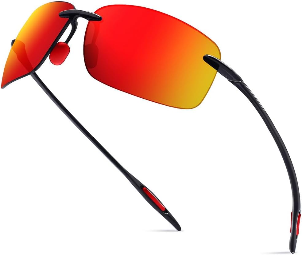 WISTON Sports Polarized Sunglasses for Men Women Tr90 Rimless Frame for Running Fishing Baseball Driving W8001 - Image 2