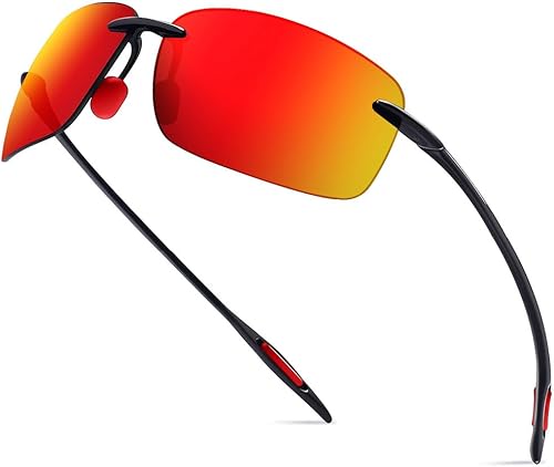 Miniatura 2 de WISTON Lentes de sol polarizados deportivos para hombres y mujeres, marco sin montura Tr90 para correr, pescar, béisbol, conducir, W8001