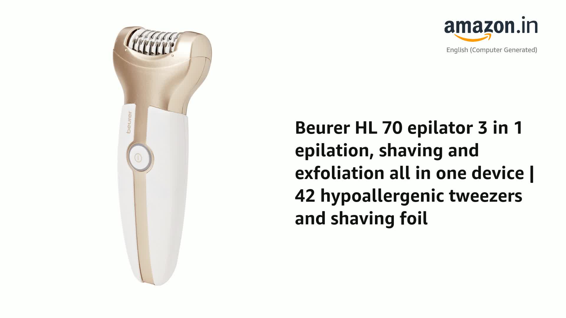 Beurer 3in1 Shaver Epilator & Exfoliator Hl70 Review Sale Online