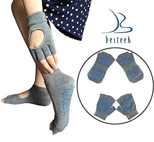 Besteek Yoga Pilates Non Slip Fingerless Socks and Gloves [Misc.]