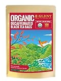 GLDNT Organic Decaf Black Tea Bags, Organic Black Tea Decaffeinated, Smooth...
