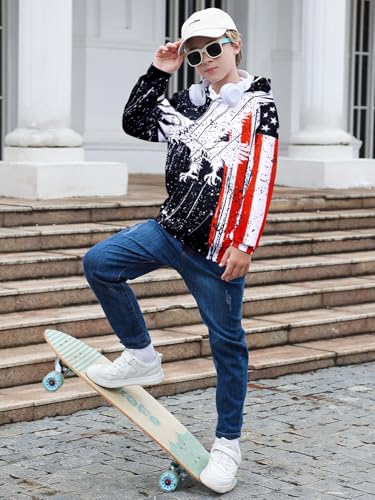Image of Boys Girls Warm Fleece Hoodies Sweatshirt with Pockets Size 5-16 Years