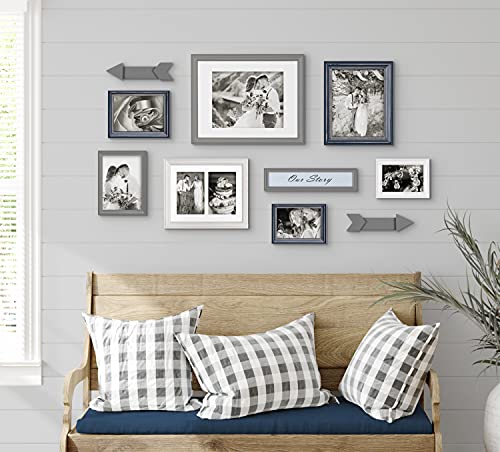 Kate-and-Laurel-Bordeaux-Expressions-Wall-Decor-Collection-Set-of-10-Coastal-Finishes-Assorted-Size-Frames-and-Decorative-Wall-Accents Kate and Laurel Bordeaux Expressions Wall Decor Collection Set of 10 Coastal Finishes Assorted Size Frames and Decorative Wall Accents