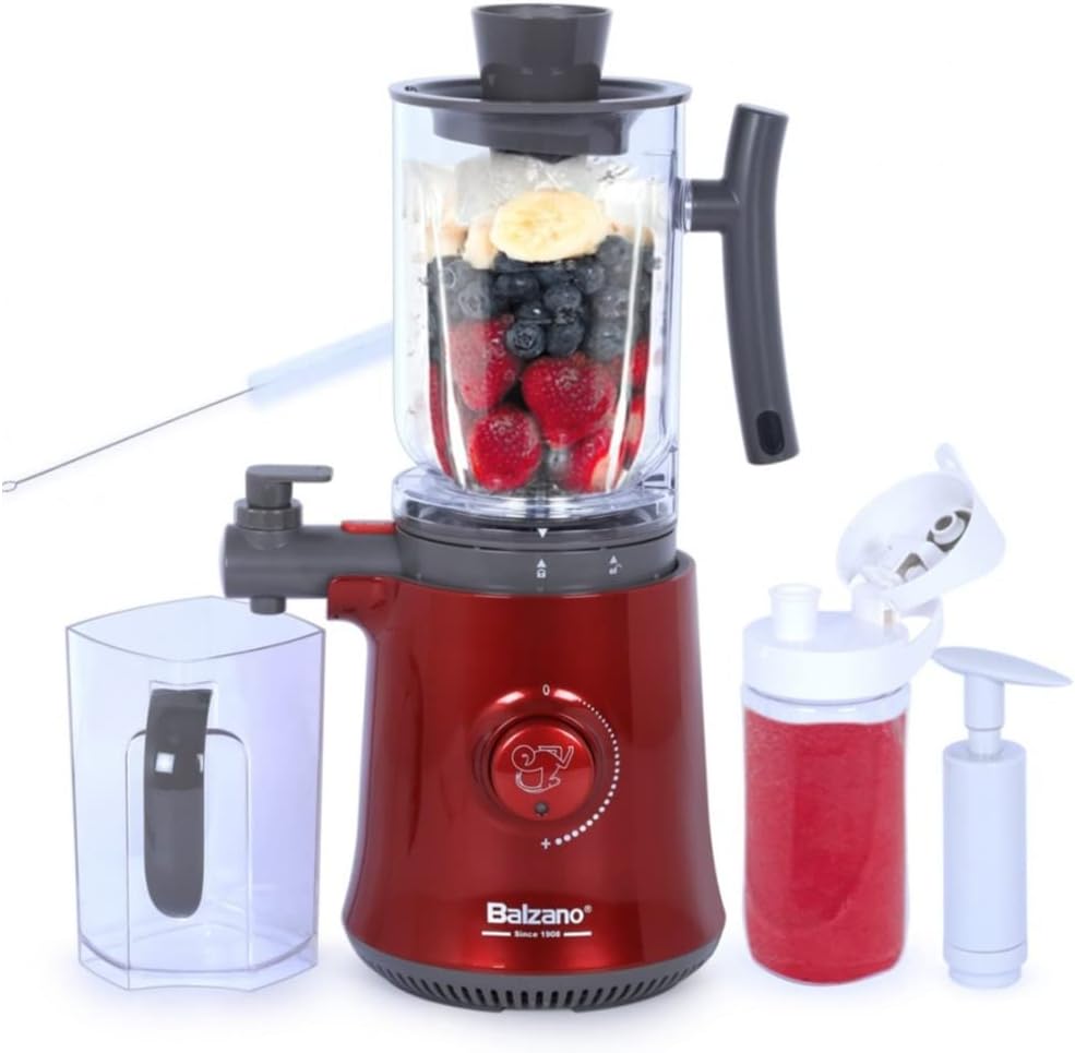 Yoga Blender/Smoothie Maker/Juicer/Soup Maker with Auto Seed Separation and Immunity Booster - Metalic Red, Compact