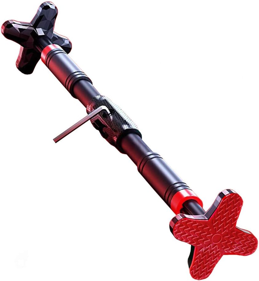 S SPOFINE Pull Up Bar for Doorway No Screws, Adjustable Chin Up Bar for Home Door Gyms Exercise Upper Body Workout with Level Meter, Fit 26″to 38″Door Frame, up to 220 lbs