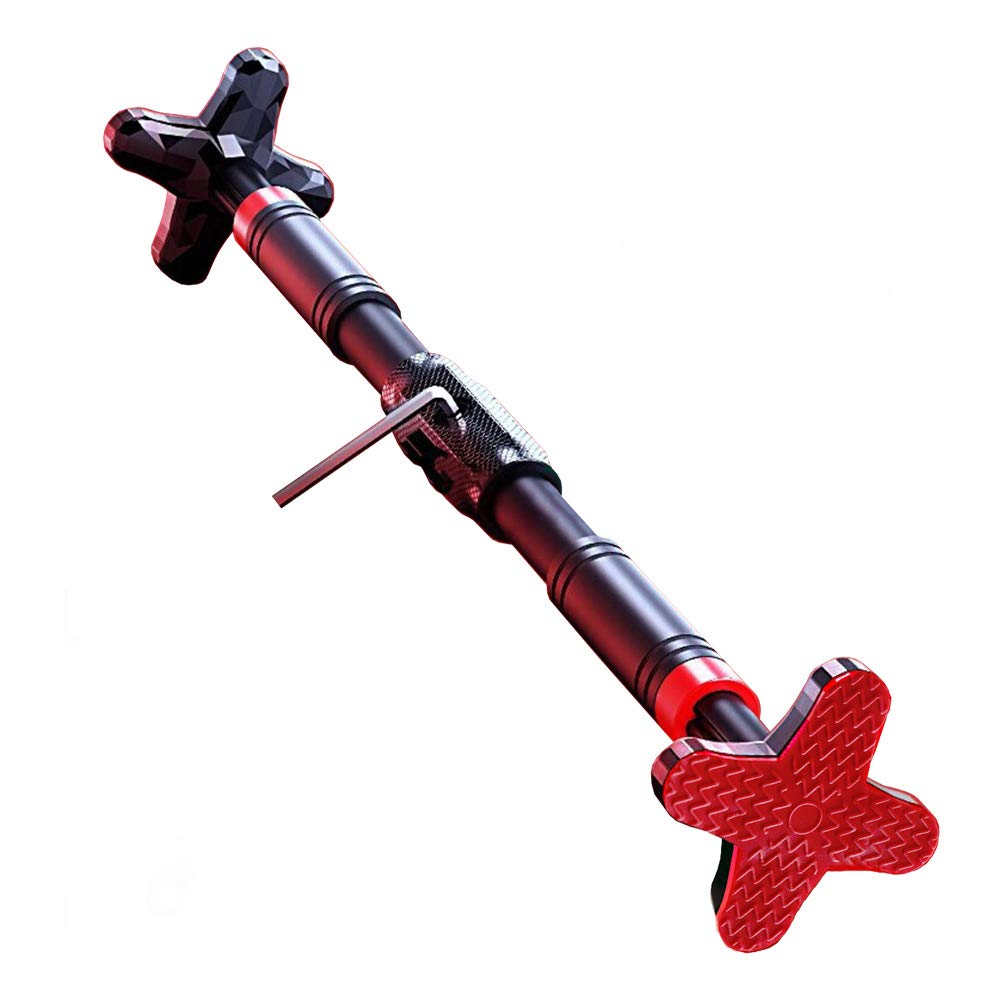 S SPOFINE Pull Up Bar for Doorway No Screws, Adjustable Chin Up Bar for Home Door Gyms Exercise Upper Body Workout with Level Meter, Fit 26″to 38″Door Frame, up to 220 lbs