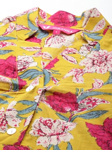 Image of Varanga Women Lavender Floral Printed Cotton Co-Ords