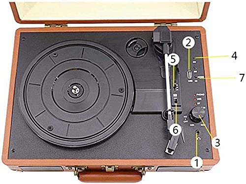 RHANA Hi-FI&Home Big Horn Antique Gramophone Tourne-Disque sans Fil Système Hi-FI Haut-parleurs D’étagère, Tourne-Disque… - Les Beatles, Paul McCartney, John Lennon, RIngo Starr, George Harrison RHANA Hi-FI&Home Big Horn Antique Gramophone Tourne-Disque sans Fil Système Hi-FI Haut-parleurs D'étagère, Tourne-Disque… – Image 4