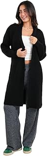 سترة كارديجان مريحة بطول الركبة للنساء من كارينا