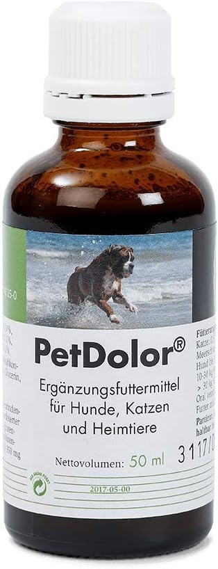 PlantaVet PetDolor | 3er Pack | 3 x 50 ml | Flüssiges Ergänzungsfuttermittel für Haustiere | Mit Weidenrinde & Hanf