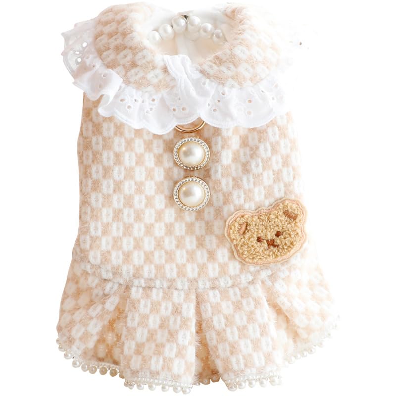 Vestido Princesa para Perros Pequeños XL Marrón