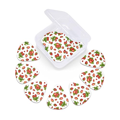 Lot de 12 médiators tendance et durables en forme de feuille de fraise pour ukulélé guitare électrique basse - Les Beatles, Paul McCartney, John Lennon, RIngo Starr, George Harrison Lot de 12 médiators tendance et durables en forme de feuille de fraise pour ukulélé guitare électrique basse – Image 7