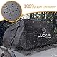 SMONTER Dachbox, 520L/18.5 Kubifuß Faltbare Dachtsche Auto, Wasserdichter Dachkoffer für Auto, Dachgepäckträger Tasche für alle Autos mit/ohne Gepäckträger, Schwarz