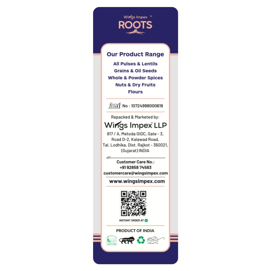Roots Desi Chana 1 kg | Premium Bengal Gram | Protein & Fiber Rich Brown Chickpeas | Unpolished & Hygienically Packed - Image 6 thumbnail