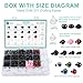 Junreox 820pcs Safety Eyes for Amigurumi- Premium Safety Eyes and Noses for Crochet Animals, Assorted Size Crochet Eyes with Washers for Dolls Plushies Toys, Safety Eyes for Stuffed Animals Teddy Bear