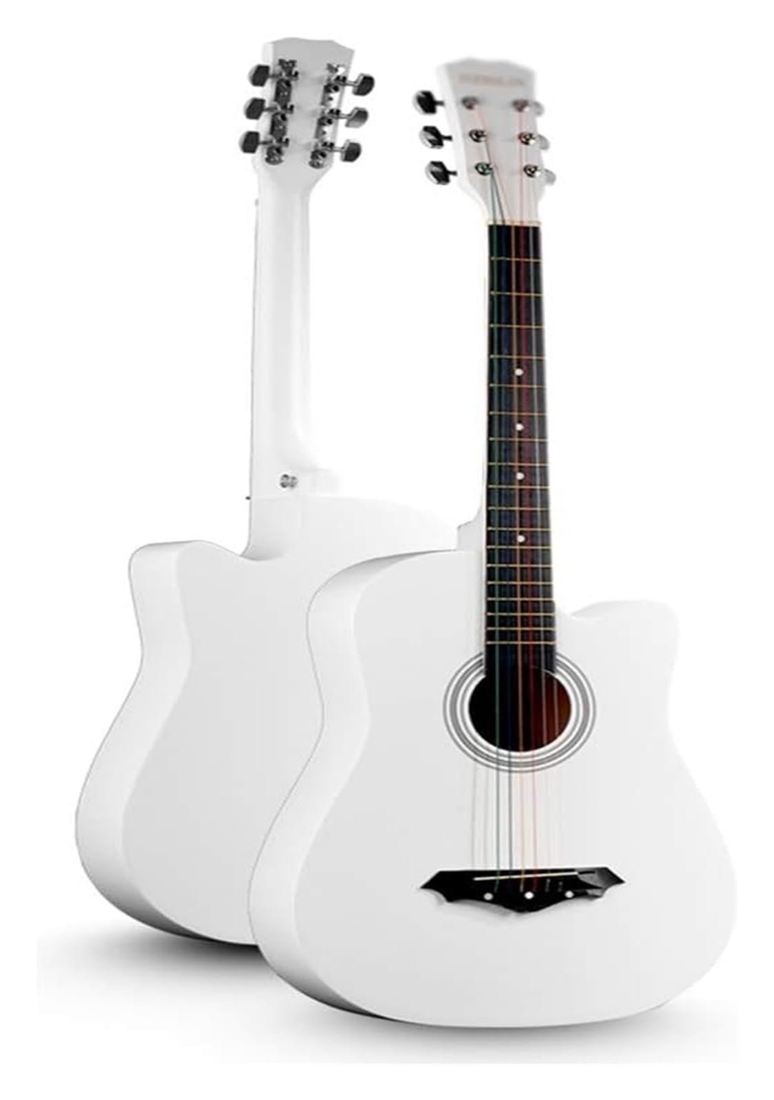 Klassische Gitarre Mit Stahlsaiten, 38 Zoll (96,5 Cm), Anfänger-Gitarrenset Mit Gigbag, Saiten, Plektren, Tragbare Reisegitarre, 10 Farben(G)