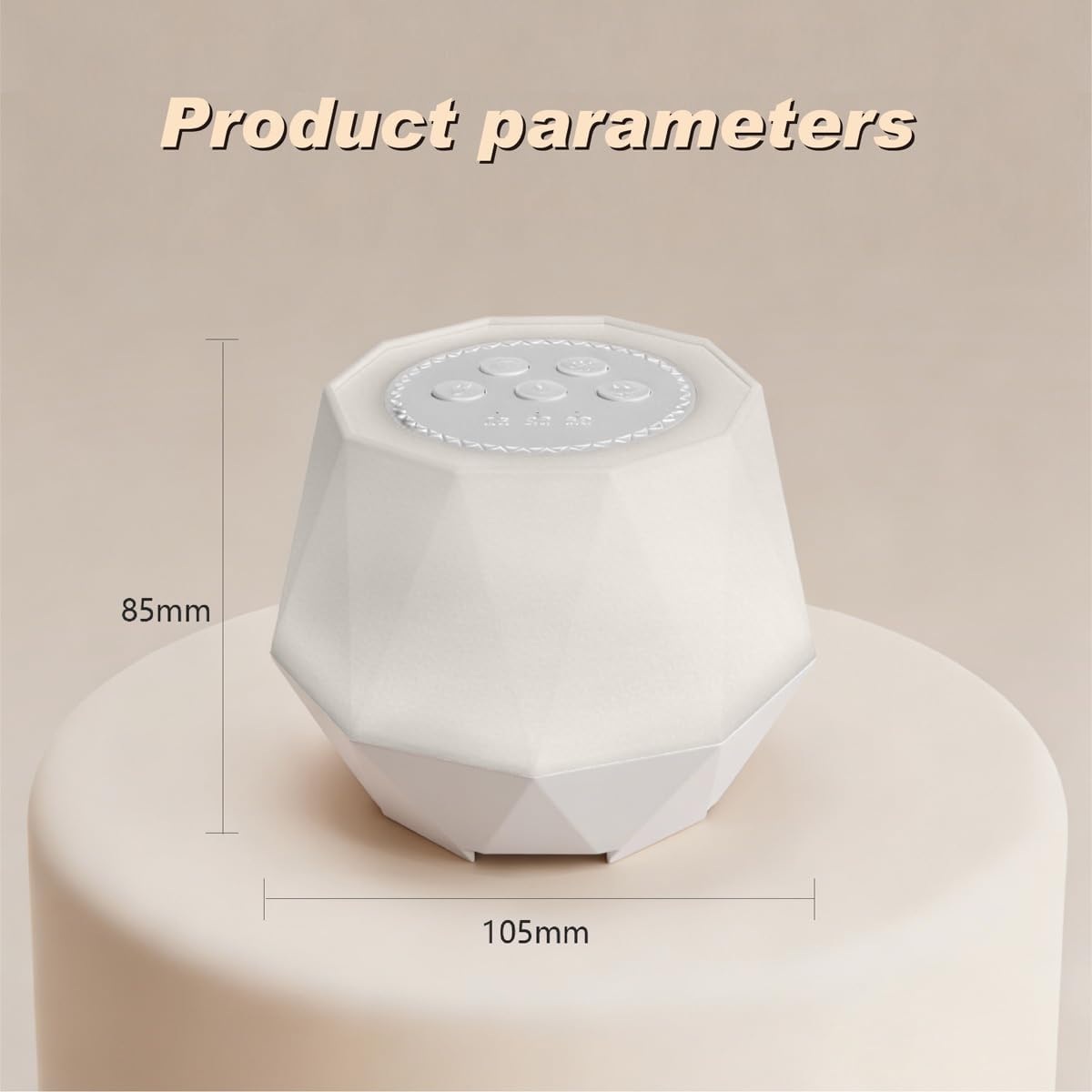 Colorful Noise Sound Machine with 7-Color, 3 Dynamic Mode Night Lights, 10 Soothing Sounds and Sleep White Noise Machine, 3 timers, Adjustable Volume and Brightness, Suitable for Adults, Children