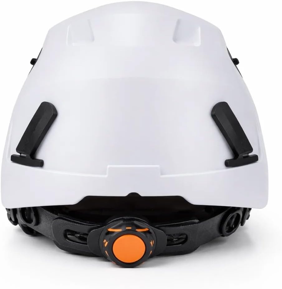Encased ANSI Z89.1 Type II Class C Construction Vented Hard Hat with Headlight