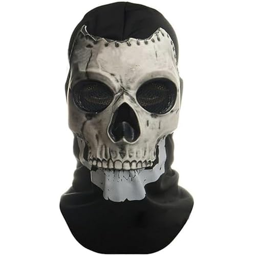 Ghost Balaclava Skeleton Ski Mask Ghost Skull Face Mask Cod Halloween Scary Mask Windproof Cosplay Mask for Outdoor Sports